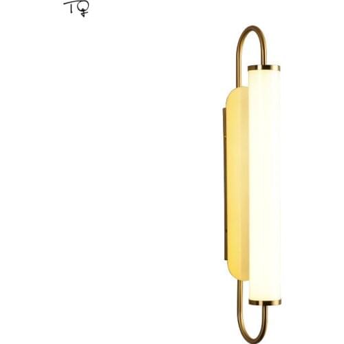 Post-Modern Luxury Atmosphere Long Wall Lamp Gold Lustre Indoor Lighting Living Room Decoration Stairs Bedroom Bedside Lamp Cafe