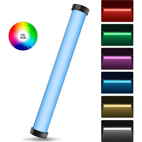 PULUZ RGB Colorful Photo 3200K-6000K LED Stick Video Light Handheld Stick LED Video Light Lamp Magnetic LED Fill Light 7800mAh