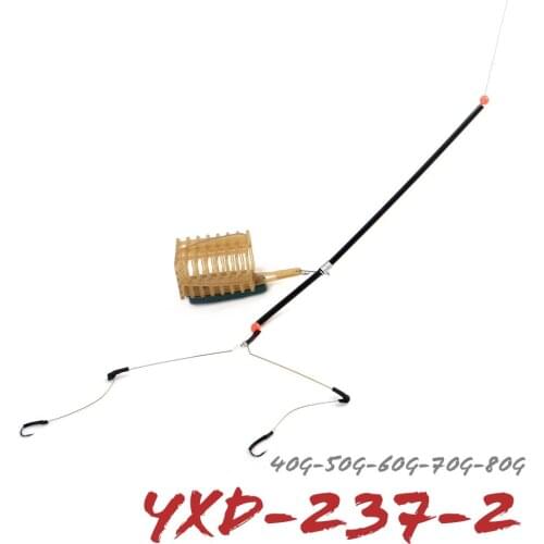 1PC Fishing Bait Cage Fishing Group 40g-100g Metal Carp Hair Rig Sharp Hook Method Feeder Fishing Tackle