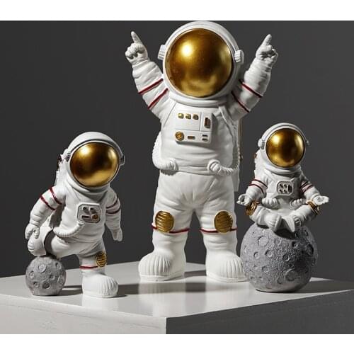 Modern Astronaut Sculpture Resin Figure Statuetes Spaceman Abstract Statue Home Decoration Accessories Craft figurine Decor