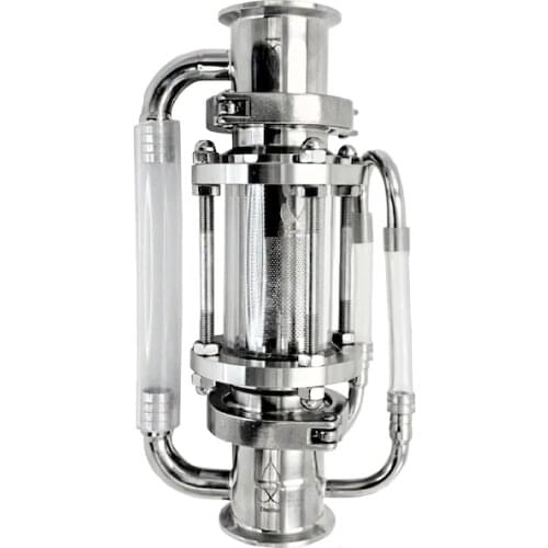 2" 51mm OD64mm Soxhlet Extractor for distillation. Basket Volume 225ml. Stainless Steel 304