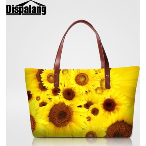 Dispalang Brand Large Large Handbags Flower Print Women Shoulder Bags Lady Fashion Leisure Messenger bag all-match Womens Bag