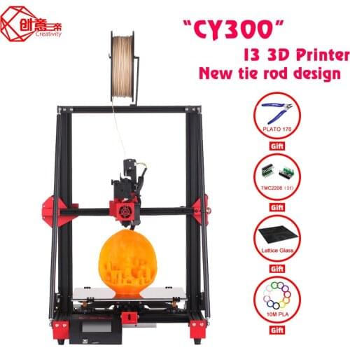 Creativity 3d printer Safe Power Resume Print with 300X300X400 Build Volume Lattice Glass, Upgrade to Auto Leveling