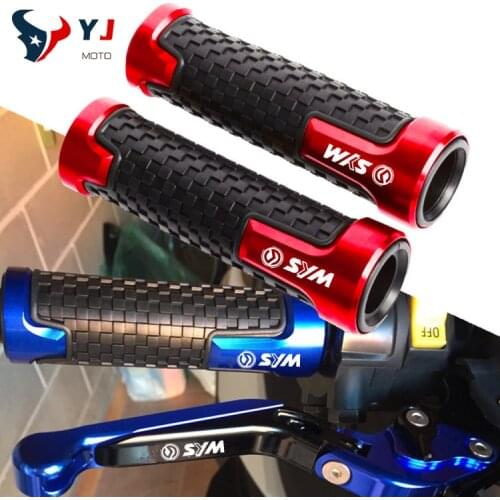 For SYM CRUISYM 150 180 300 GTS300 GTS 300i 7/8''22MM Universal Anti-Skid Rubber Hand End Grips Racing Handlebar Grip Handle Bar