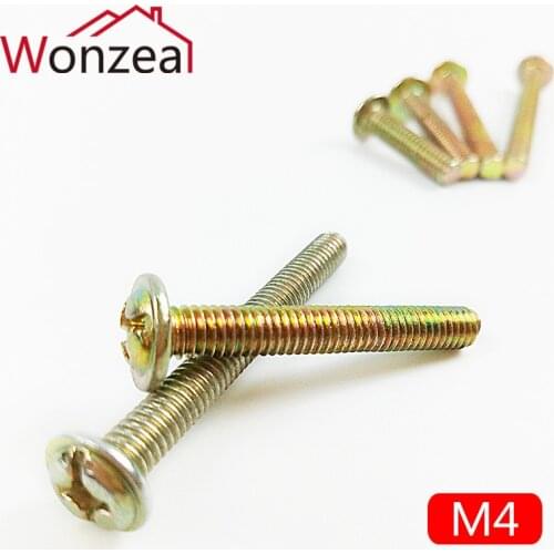 Zinc alloy screws for furniture handle M4x10mm/15mm/18mm/20mm/22mm/25mm/28mm/30mm/35mm/40mm/45mm/50mm