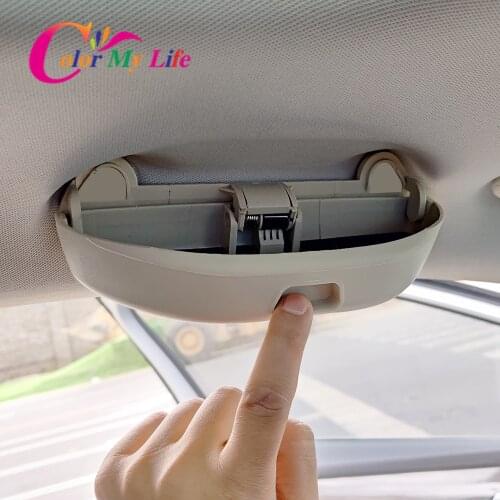 Color My Life 1 Set Car Sunglasses Holder Glasses Box Storage Holder Fit for Volkswagen VW Golf 6 MK6 2008 - 2013 Accessories