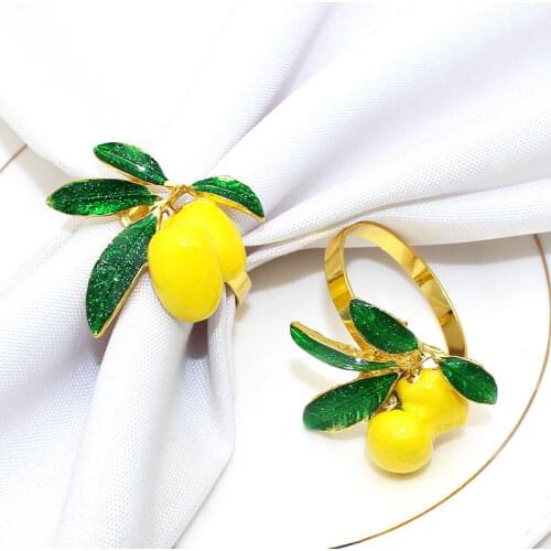 10pcs/lot Fruit Jujube Napkin Ring Fashion Napkin Ring Wedding Hotel Tableware Napkin Button Desktop Decoration