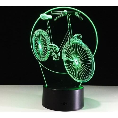 2017 new Led 3d lamp Simple Remote switch. Touch switch