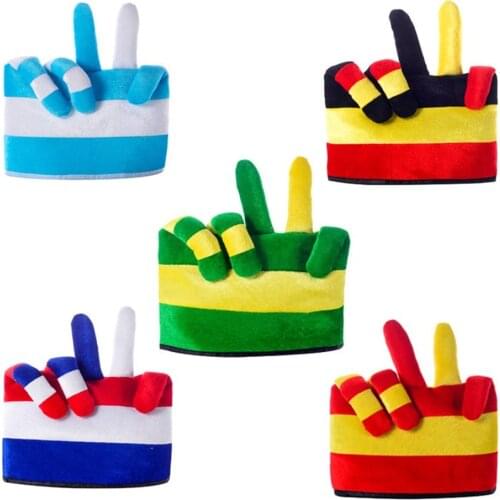 2021 European Cup World cup World Cup Argentina and SpainFrance KTV bar football team decorated fans creative finger cheer hats