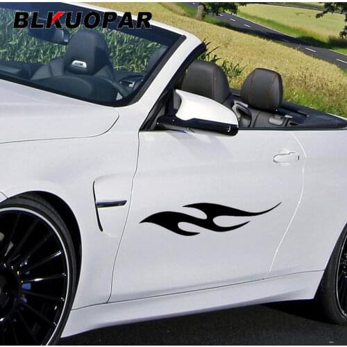 BLKUOPAR for Tribal Flame Car Stickers Personality Creative Decals Scratch-Proof Waterproof Skateboard Trunk Decor Car Styling