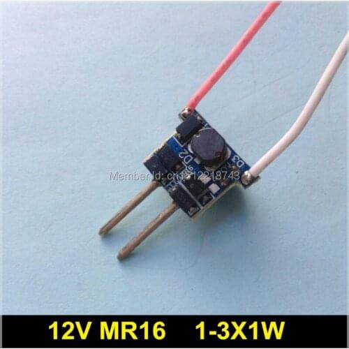 100 PCS/LOT MR16 12V 1-3X1W LED Driver 1W 3W IC 6807 lamp power transformer power supply 1x1W 3x1W 12V 280ma Constant Current