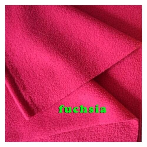 Fuchsia Double-sided Polar Fleece Fabric anti-pilling Hoodies Blankets Lining Fabric SOLD BY THE YARD FREE SHIPPING