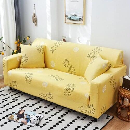 Pineapple Elastic Sofa Cover Stretch Sofa Slipcovers for Living Room Sectional Corner Chair Protector Couch 1/2/3/4 Seater