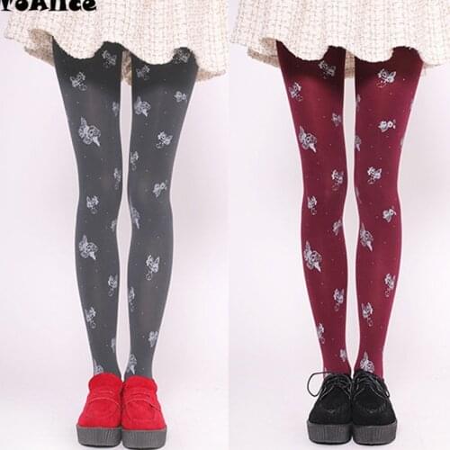 Kawaii Wholesale Japanese Tights Pantyhose Womens Velvet Tights Lolita 120D Very High Quality