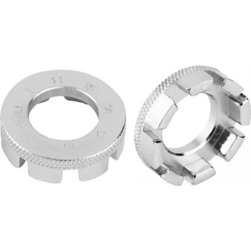 1PCS Bicycle Spoke Nipple Wrench Bike 8 Way Spoke Nipple Key Wheel Rim Wrench Stainless Steel Repair Tool Key Bicycle Accessory