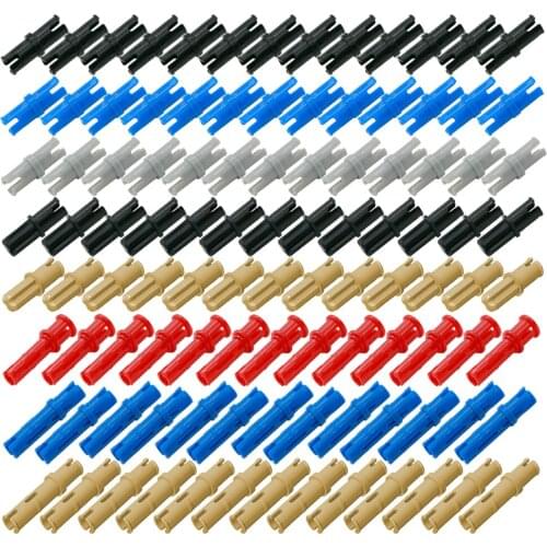 Creative MOC Bricks Technical Parts Connector Pin Peg Cross Axle Ridge Building Blocks Assemble Accessories Bricks Toys Children