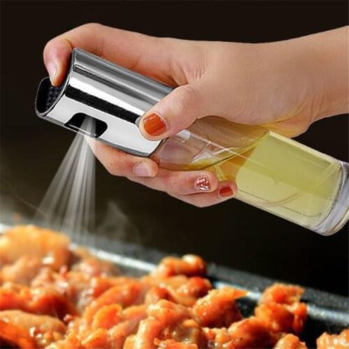 Kitchen Olive Oil Sprayer Bottle Stainless Steel Pump Vinegar Oil Pot Leak-Proof Grill BBQ Sprayer Bottle Cookware Cooking Tools