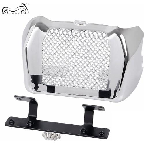 Motorbike Chrome Oil Cooler Outer Cover Case For Harley Touring Freewheeler FLRT Street Glide Road King 2017 2018