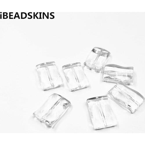 New arrival! 27x18mm 165pcs Clear Acrylic Twisted rectangle beads for Jewelry necklace earring DIY Handmade