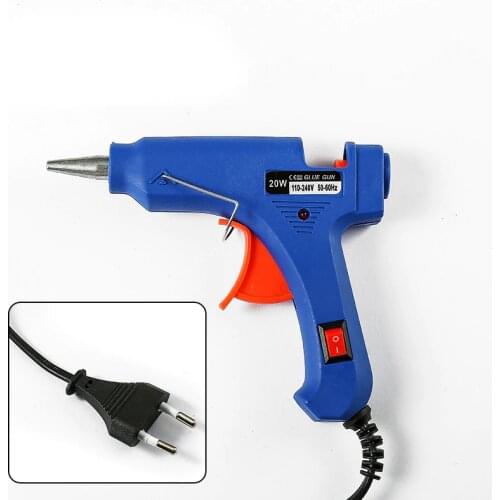 20W Melt Glue Gun With 7mm Glue Sticks Industrial Mini Guns Thermo Electric Heat Temperature Repair Tool DIY