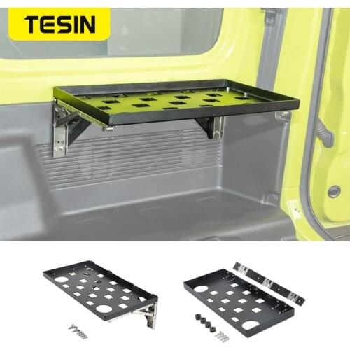 TESIN Stowing Tidying for Jimny JB74 Car Trunk Side Door Storage Bracket Organizer Tray Accessories for Suzuki Jimny 2019