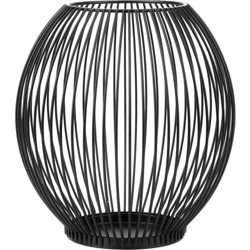 Candlestick lantern Hollow iron Candle Holder Geometric Shapes Retro Metal Lighting Cage Coffee Table Living Room