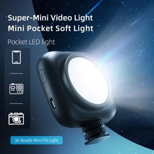 Portable Photography Soft Light Fill Light Mini Outdoor Live Vlog Rechargable LED Panel Lamp Shooting Light For Camera Selfie