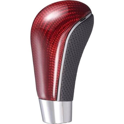 Red Carbon Fiber High Quality Gear Knob Manual Car Gear Stick Shifter Knobs