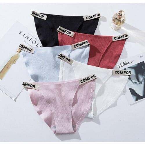 Sexy Seamless Women Panties Letter Briefs G String Girls High Quality Underwear Breathable Thong Girls Intimates Underpants