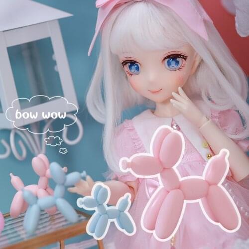 BJD Baby Pet LDS Resin Balloon Dog BJD Resin Accessories BJD Doll Accessorie Decoration Tiny Puppey Doll Magic Doll House