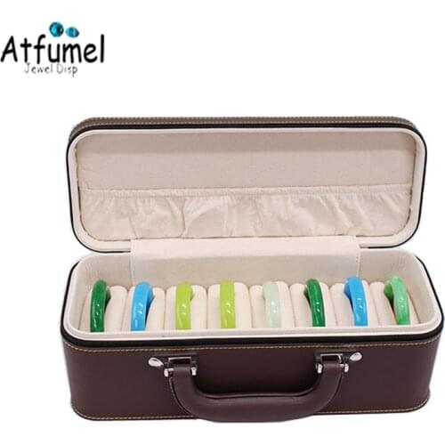 15/30 Slots Bangle Jewelry Box Ring Necklace Storage Case Bracelet Organizer Travel Bag Cufflinks Earring Chain Suitcase