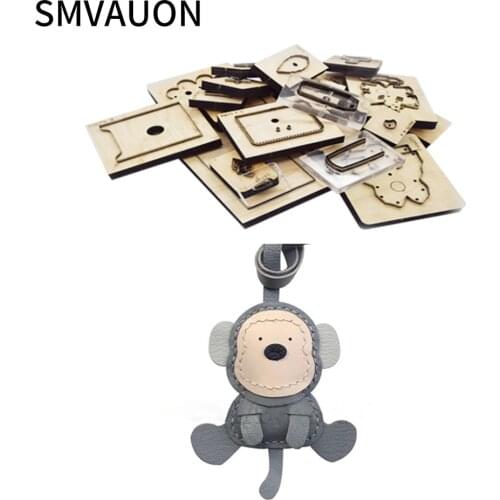 SMVAUON Wooden Die Cutting Diy 2020 Easy Monkey Pendant Ornaments Dies Fille Scrapbooking Suitable For Die-cutting Machines