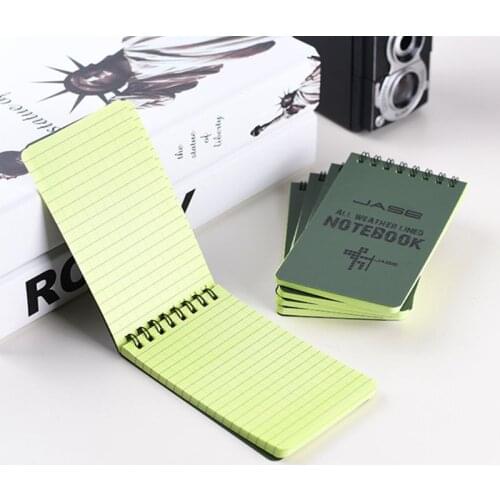 Notebook All Weather Waterproof Writing Paper Note Book Military Outdoors Camping M17F
