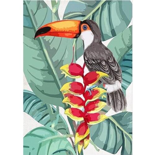 Painting Tucan (125 x 85 x 4 cm)