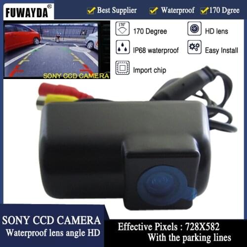 FUWAYDA High Quality Car Rear View Mirror Image With Guide/Help/Parking Line Color CMOS CAMERA for FORD TRANSIT CONNECT HD