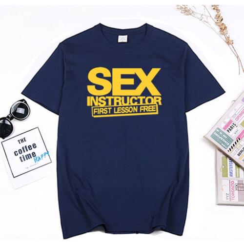 Sex Instructor Funny Creative Mens Men T Shirt Mens Tshirt New Short Sleeve O Neck Cotton Casual T-shirt Top Tee Plus Size