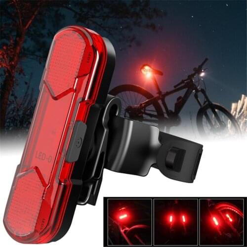 210mAh Bike Taillight Waterproof Riding Rear light Led Usb Chargeable Mountain Bike Cycling Light Tail-lamp Bicycle Light