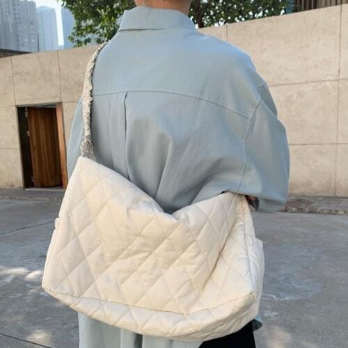 Large Capacity Fashion Women Messenger Bags Elegant Female Casual Tote Handbags Lace Pleated Shoulder Strap Ladies Underarm Bag