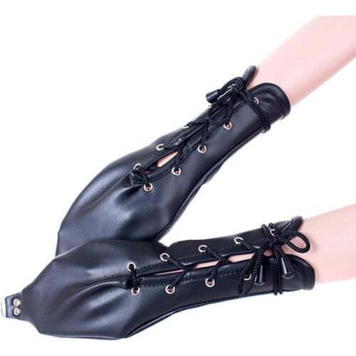 PU Leather Hand Cuffs Bondage Sleeve Adult Games Sex Slave Fetish Bondage Restraints Handcuffs Sex Game Bdsm Sex Toy for Couples