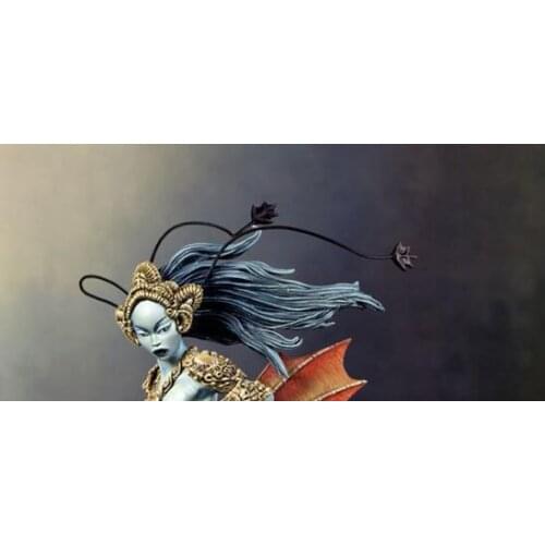 1/24 75mm ancient fantasy woman warrior Resin figure Model kits Miniature gk Unassembly Unpainted