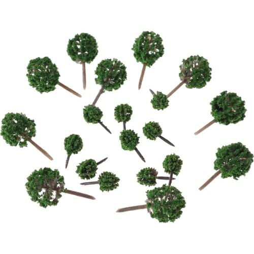 20pcs/lot Mini Vegetation Military Simulation Scene Sand Table Landscape Tree Model Material Dolls Accessories