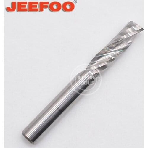 6*22 Endmill End Mills Bit For Acrylic And Aluminum One Flute Spiral Sets CNC Milling Cutter Router Bits AAA Series