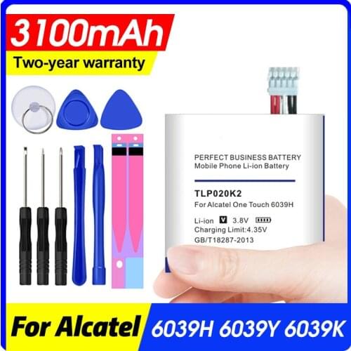 3100mAh TLp020K2 Battery for Alcatel One Touch Idol 3 4.7 6039H 6039Y Batteries track code