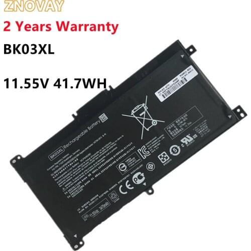 ZNOVAY BK03XL Battery For HP Pavilion X360 14 14m 14-BA033TX 14-ba001ns HSTNN-LB7S HSTNN-UB7G TPN-W125 916366-541 916811-855