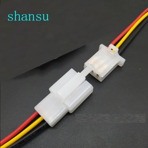 2.8mm Automotive connector JST 2.8 wire Connector 30CM 2P/3P/4P/6P/9P Male Female cable terminal plug Kits Motorcycle ebike car