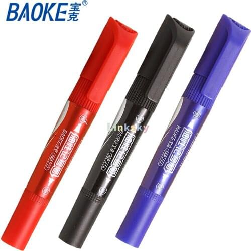 Baoke MP-212,Oil Marker, Double Head, Big Head Pen, Inkable Express Logistics Marker,Oil fast drying, strong adhesion