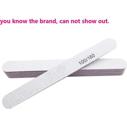 Free Shipping 10pcs/lot Nail File 100/180 New Design Sanding Files Manicure Nail Tools Cuticle Remover Buffer Nail Art Set