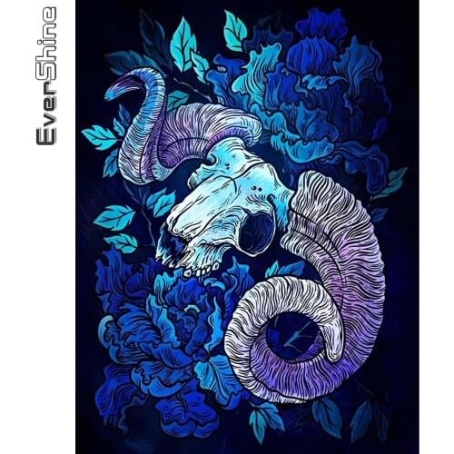 Evershine 5D DIY Diamond Embroidery Sheep Animals Picture Rhinestone Cross Stitch Diamond Painting Kit Mosaic Decor For Home