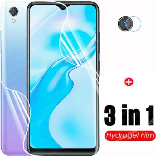 3 in 1 Hydrogel Film On For Vivo Y1s Back Screen Protector Camera Lens Soft Glass For Vivo y1s y1 s y 1s Film Not Glass