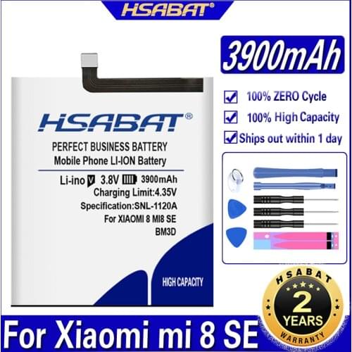 HSABAT Xiaomi Mi 8 SE Phone Batteries China